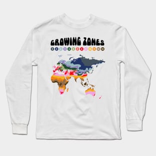 Growing Zones Europe, Asia, Africa & Australia Long Sleeve T-Shirt